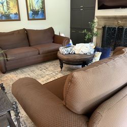 Couch- Basset brown Sofa