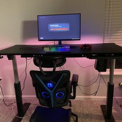 Full Gaming Setup Chair + Desk+ Leg rest $1200 Bundle 