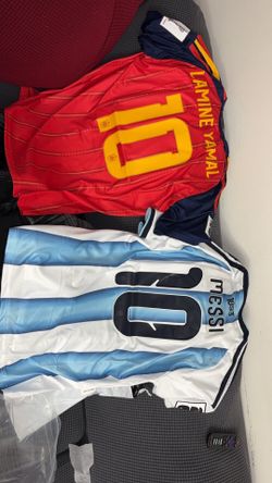 Soccer Messi and Yamal Jerseys Spain/Argentina