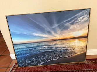 Large beach scene canvas, wall art