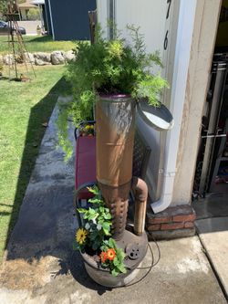 Flower pot smudge pot antique planter pot