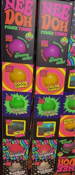 Nee Doh Power Tower 6-Pack Stress Balls
