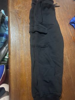 Black Cargo Sweatpants Joggers