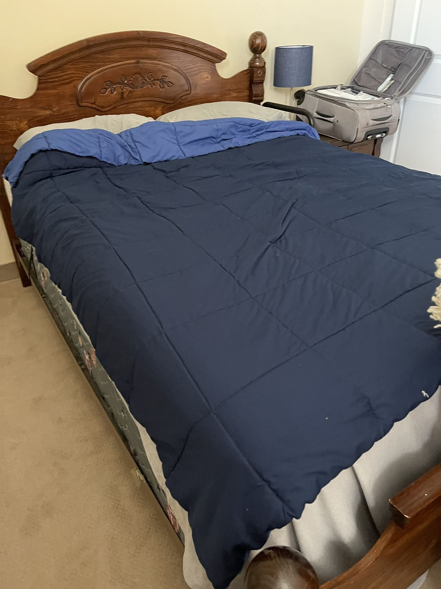 Free Bed And Bedding (Queen)