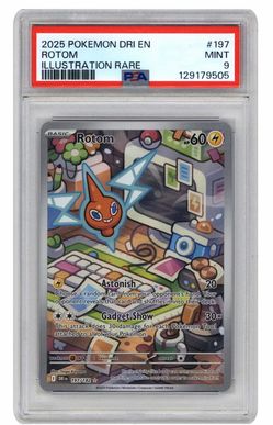 PSA 9 Mint Rotom Illustration Rare Pokemon Card