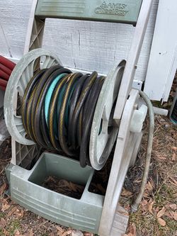 Garden hose reel + hose
