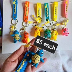 Pokemon Keychain Or For Backpack  