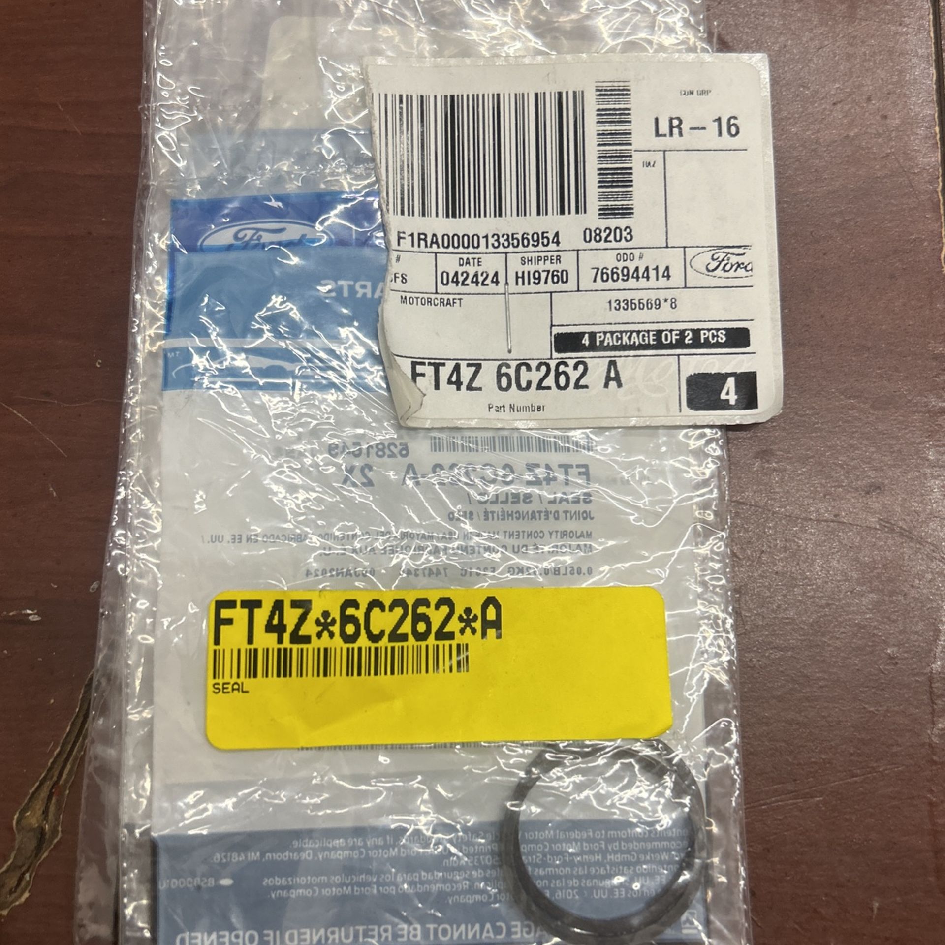 OEM Ford seal 2015-2024