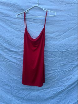 Red Spaghetti Strap Mini Dress