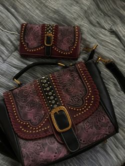 Montana west matching purse and wallet/ horse purse