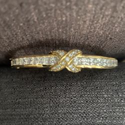 Beautiful Swarovski Gold And Crystal Bracelet 