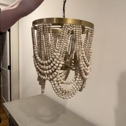 Farmhouse Draped Bead Chandelier
