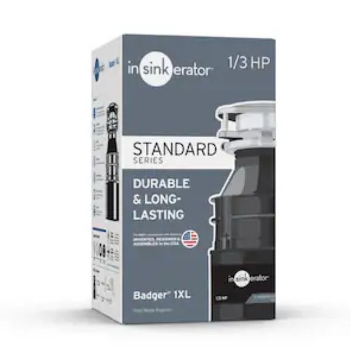 InSinkErator Badger 1XL Non-corded 1/3-HP Continuous Feed Garbage Disposal