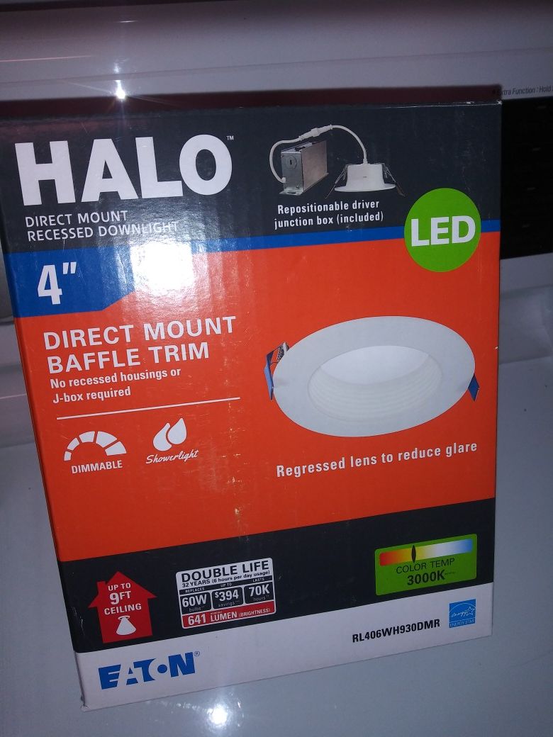 Halo Integrated LED 65-Watt EQ White Round Dimmable Canless Recessed DownLight RL460WH930DMR