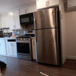 Microwave,stove,and Fridge 