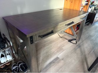 Grey desk