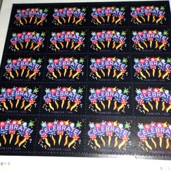 1000 Neon Celebrate 2011 Self-Adhesive Forever Stamp