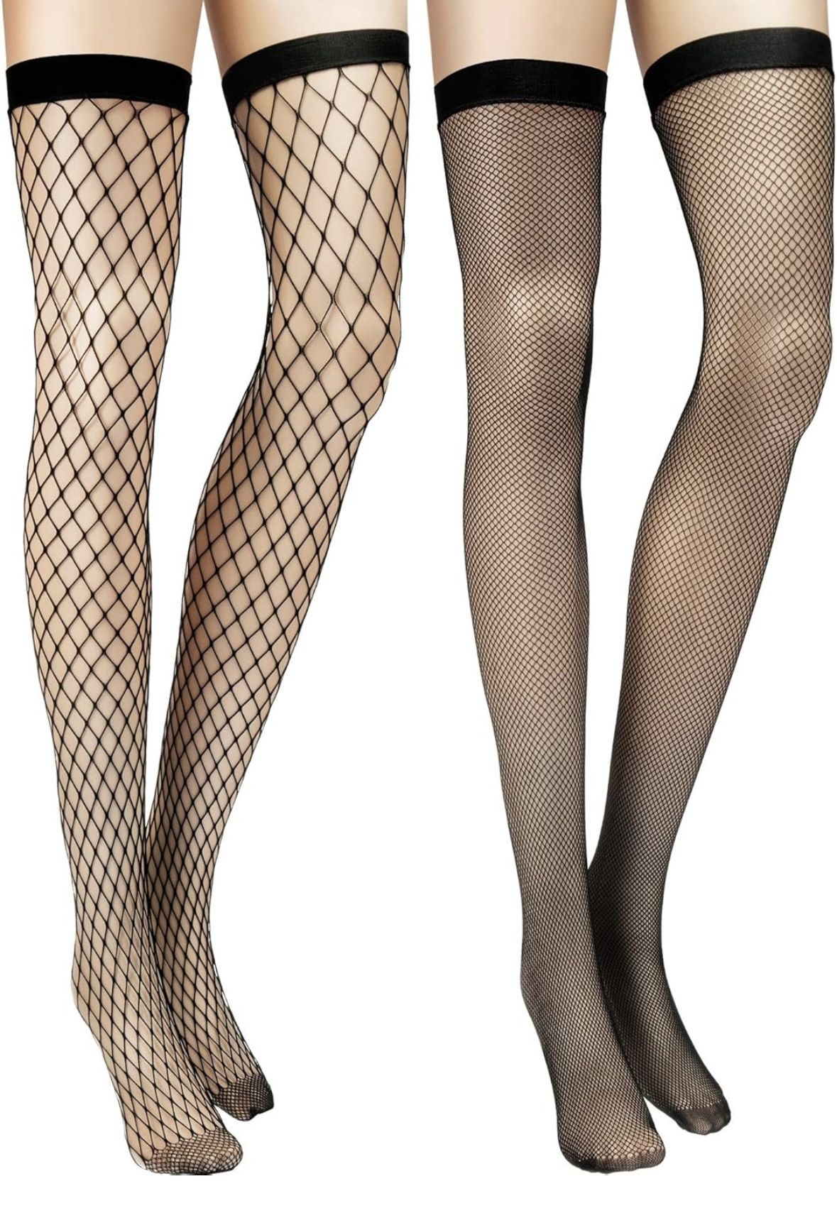 Pair Of Fishnet Thigh High Stockings!