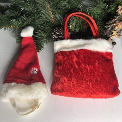 Pet Hat And Santa Handbag..