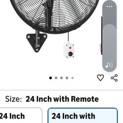 New in box 24-in Commercial Fan