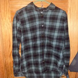 Carhartt 103226 Hamilton Women's Balsam Green Plaid Button-Down Shirt