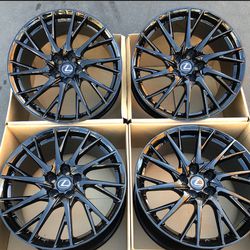 19” Lexus RC F RC-F 2015-2023 OEM Forged Black Rims Wheels RCF BBS Factory OEM