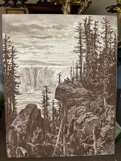 Vintage Wood Block print Gustave Dore’ 1870’s