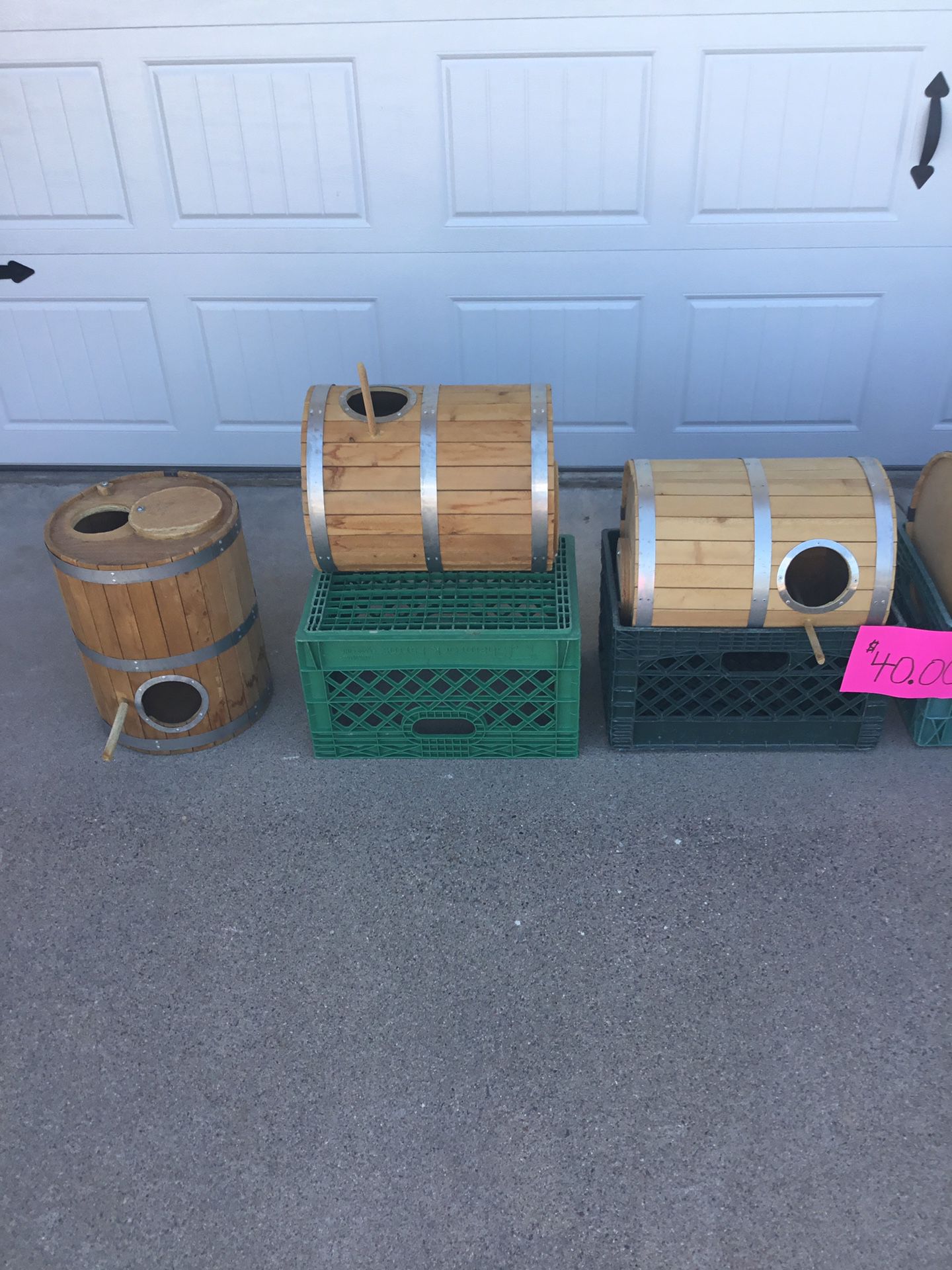 Nesting Boxes / Bird / Parrot / Custom Wooden Barrels