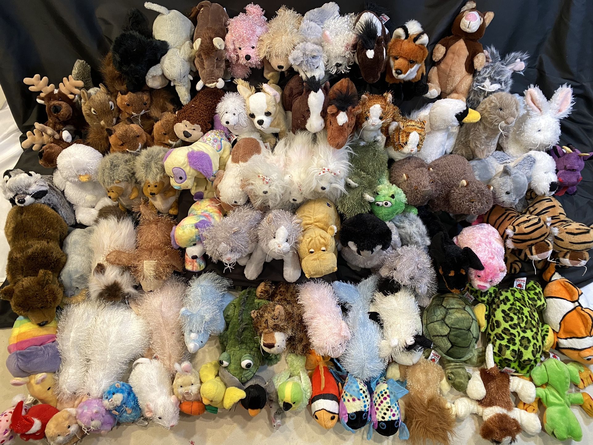 Ganz Webkinz Lot of 87 Plush Animals will sell individually