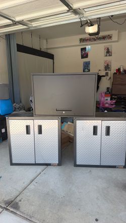 Metal Garage Cabinets (3 Count)