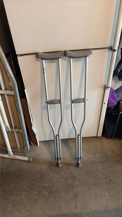 Adjustable Aluminum Underarm Crutches – Pair
