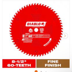 DIABLO 8-1/2in. x 60-Tooth Fine Finish Circular Saw Blade for Wood
