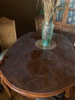 Wood Dining Set & China Cabinet (GOOD CONDITION)