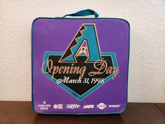 VINTAGE ARIZONA DIAMONDBACKS OPENING DAY CUSHION 1998, INAUGURAL SEASON,  BANK ONE BALLPARK 