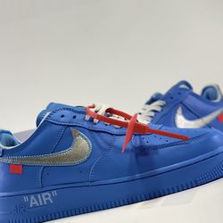 Nike Air Force  Low Off White Mca Univesity Blue