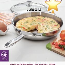 Princess House  Sartén de 10” Cook Solution Nuevo En Su Caja 