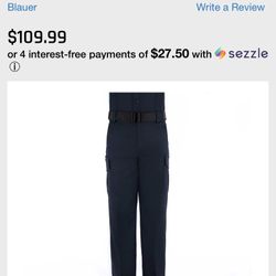 BRAND NEW BLAUER PROFESSIONAL PANTS