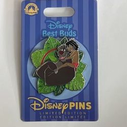 Disney Parks Limited Edition Jungle Book Best Buds Pin Mowgli Baloo (B)