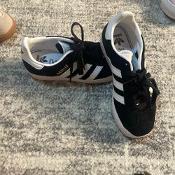 Kids Adidas Gazelle Black Size 12