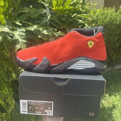Jordan 14 Retro Ferrari Challenge Red (Size 7y)