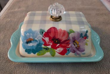 The Pioneer Woman Sweet Romance Ceramic Double Stick Butter Dish - Discontinued