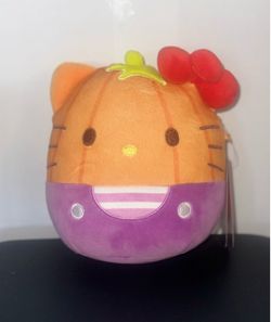 Hello Kitty Pumpkin Squishmallow Plush
