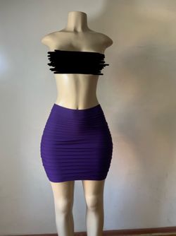 New Orchid Purple Convertible Skirt/Strapless Top Size Small-Medium
