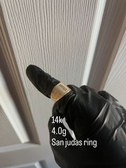 14k saint jude ring size 9