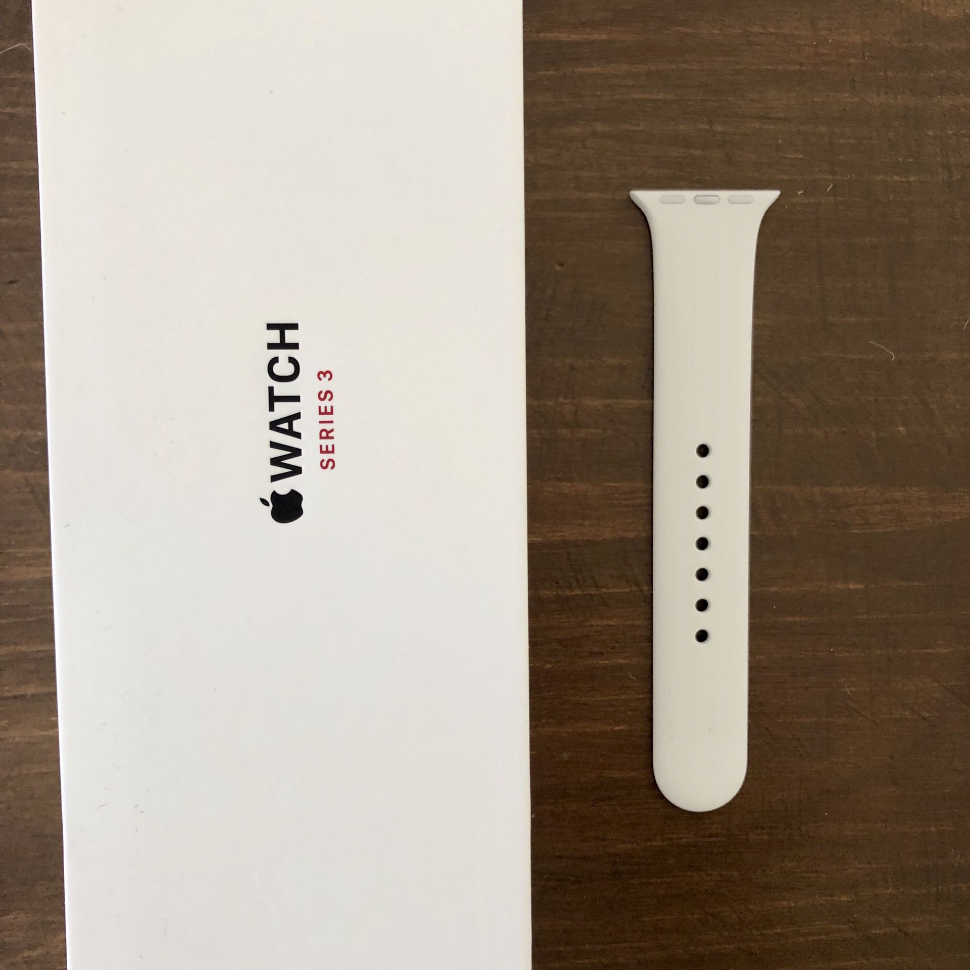 Apple Watch Series 3 Adjustable White Sports Band