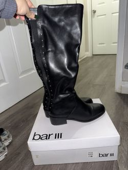 Bar Iii Vaylap Black Boots Size 7