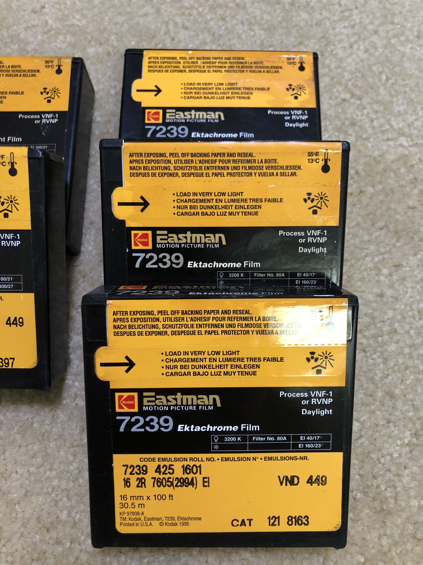 Kodak Ektachrome 7239 Color Reversal Film – 16 mm × 100 ft (Sealed, Cool Storage