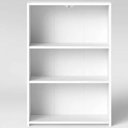 3 Shelf Bookcase (White)