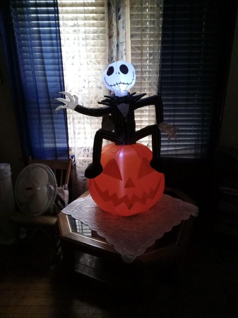 Jack Skellington Halloween BlowUp Decoration for Sale in Binghamton