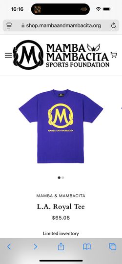 “LA Royal” mamba & mambacita t shirt Medium